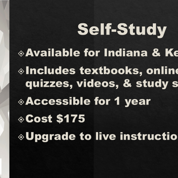 Self-Study Pre-Licensing